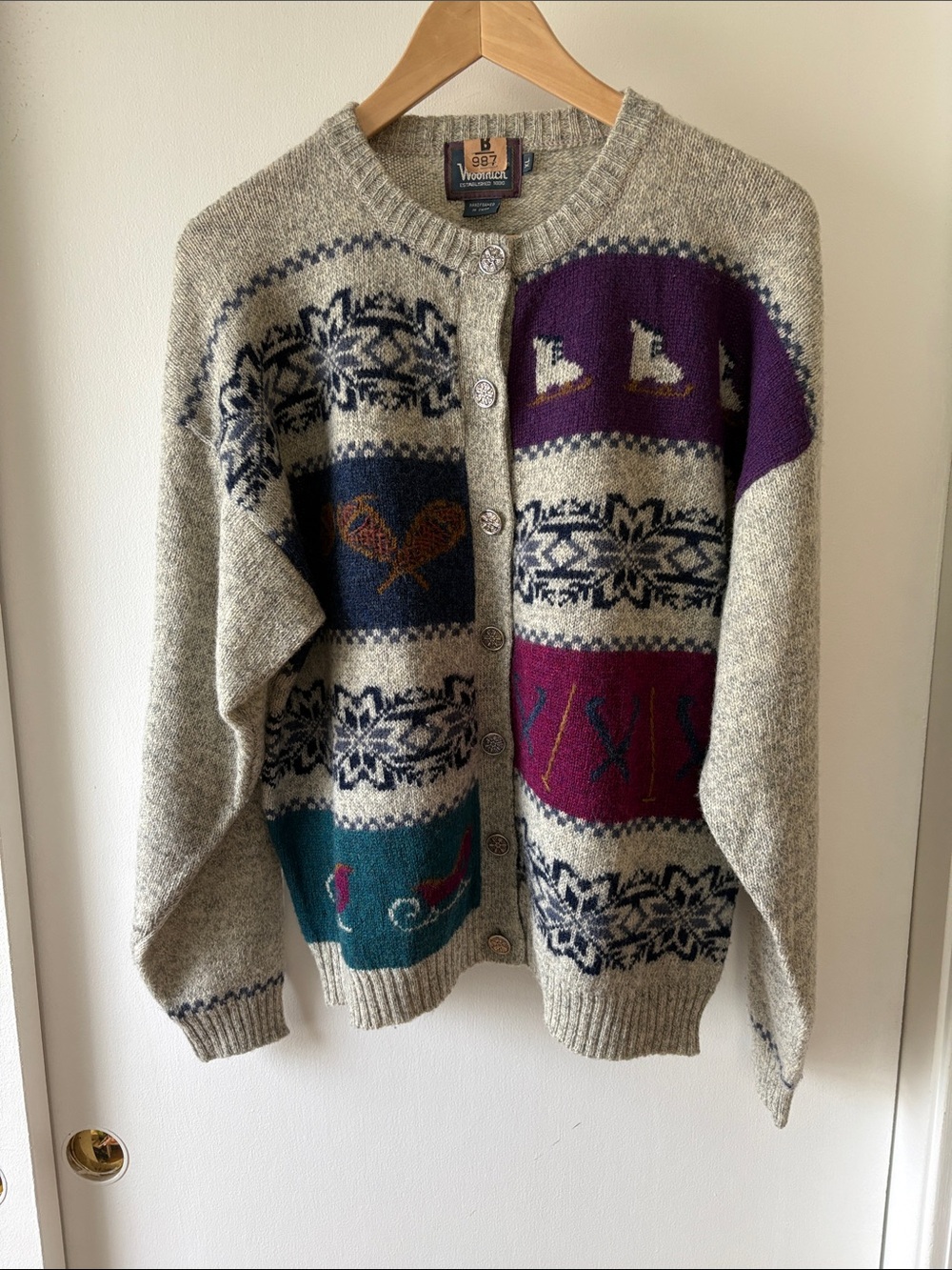 Woolrich Vintage Wool Cardigan XL